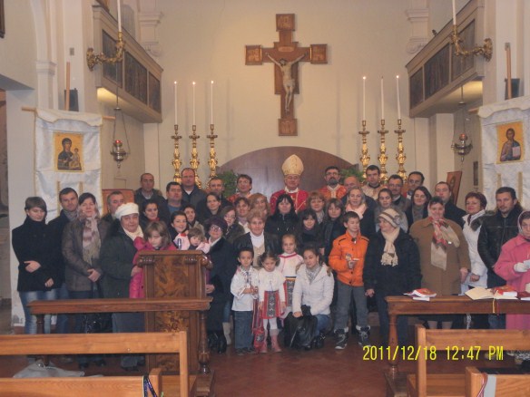 Vizita pastorală a PS Claudio Stagni, episcopul Diecezei de Faenza (Emilia-Romagna), în parohia greco-catolică “Sf. Gheorghe” din Faenza
