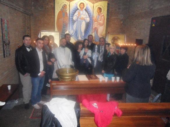 Un nou botez in Parohia Flaminia-Euclide, Roma-Nord